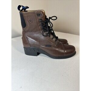 Ariat 56620 Leather Equestrian Laceup Boots Size 6.5B Womens Brown Work Hiking